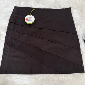 Skunkfunk Black Layered Mini Skirt